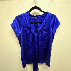 Theory Purple Satin Blouse